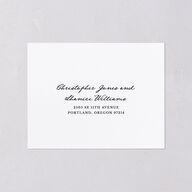 Vintage Candelabra with Bow All-in-One Wedding Invitations Charcoal Signature Light Both Recipient and Return Addresses No