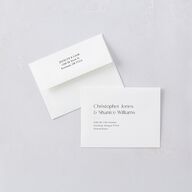 Tropical Flora Hawaii Thank You Card Envelopes White Champagne Both Recipient and Return Addresses Signature Standard