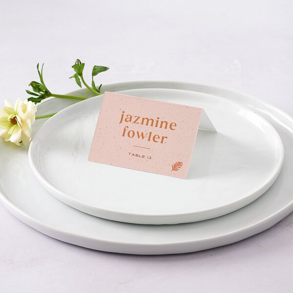 Beach Party Place Cards Pink Cotton Signature