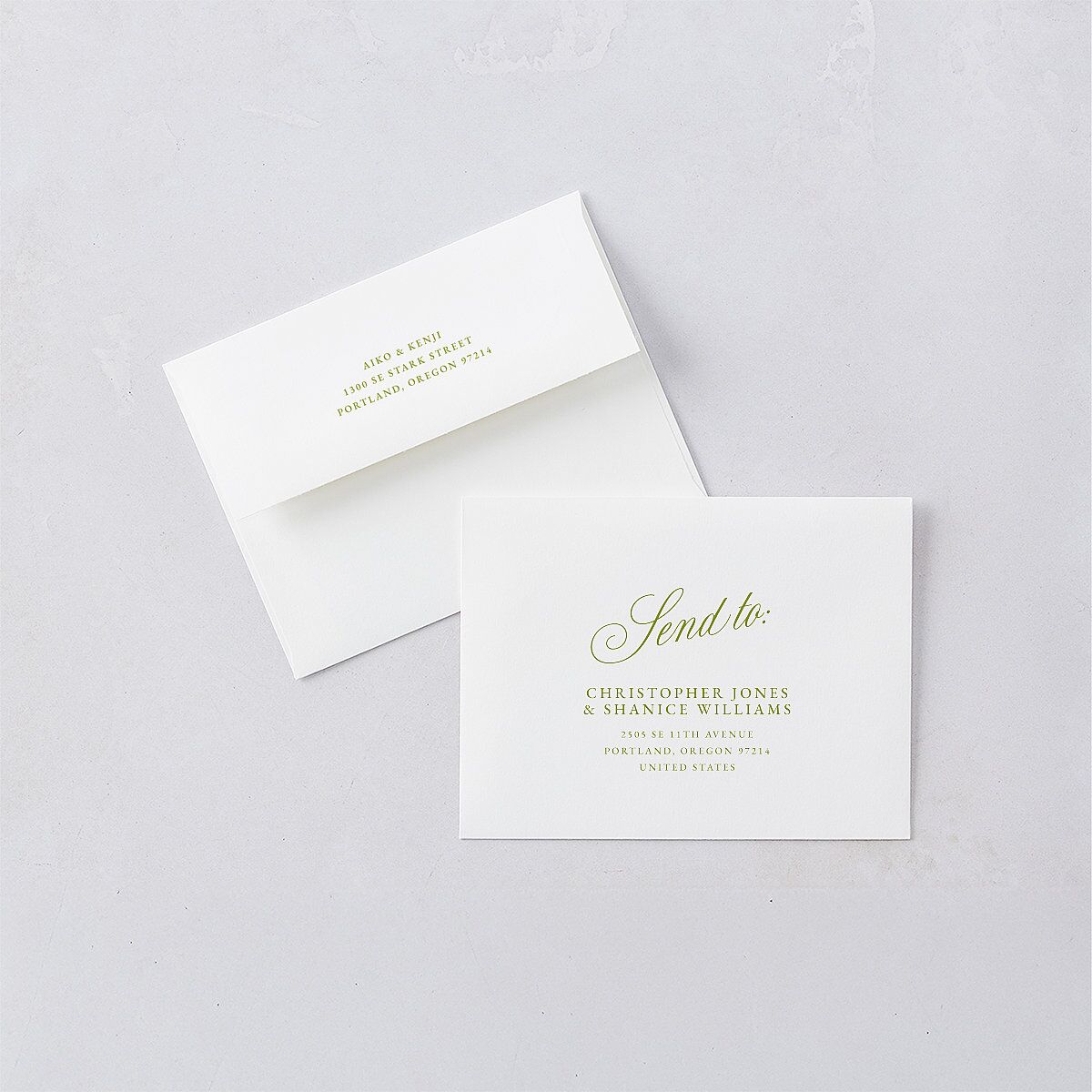 Vintage Ticket Border Photo Thank You Cards Peridot