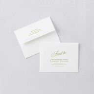 Vintage Ticket Border Photo Thank You Cards Peridot