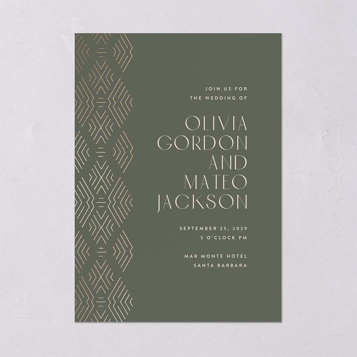 Boho Texture Wedding Invitations — view 2