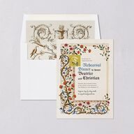 Medieval Renaissance Rehearsal Dinner Invitations Canary Signature Blank Standard