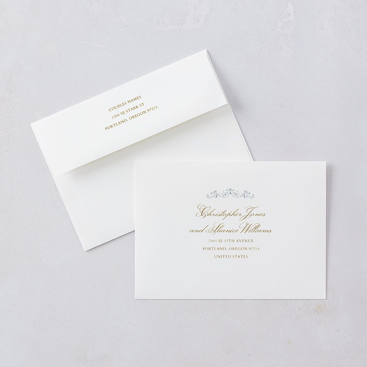 Romantic Rococo Rehearsal Dinner Invitations Dusty Blue Signature Blank Standard