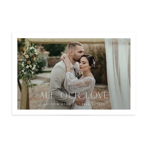 Pampas Floral Thank You Postcards Baby Blue