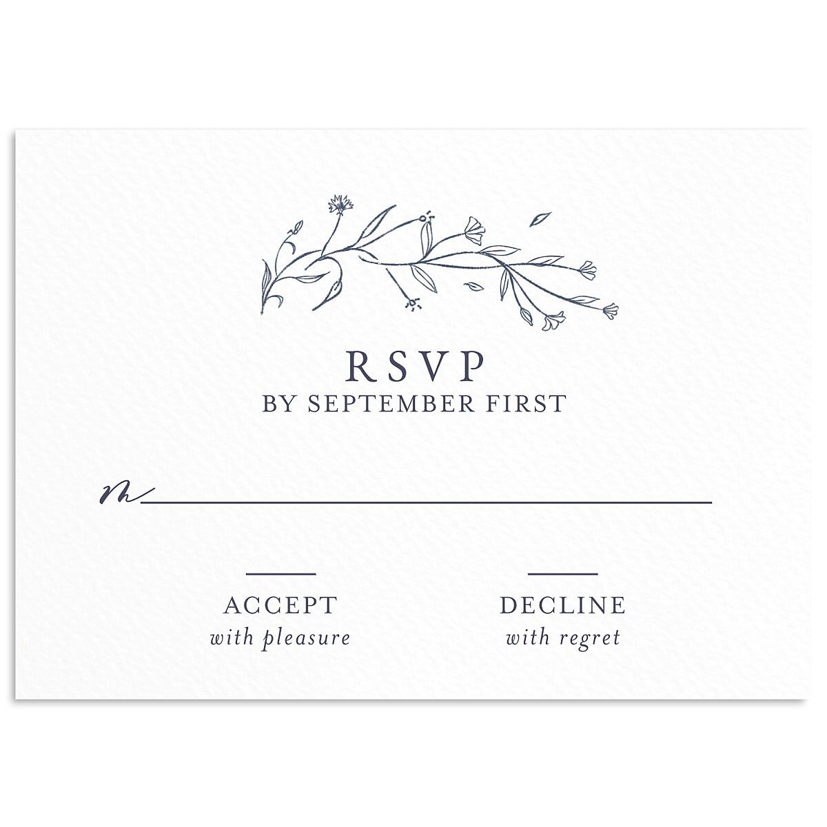 Natural Monogram Wedding Response Cards