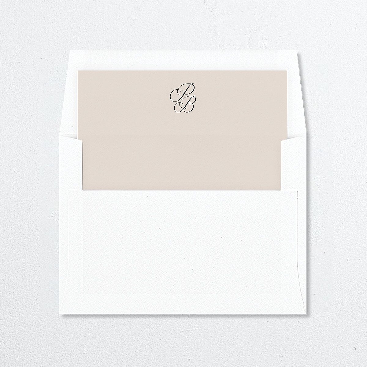 Vintage Script Envelope Liners Midnight Standard