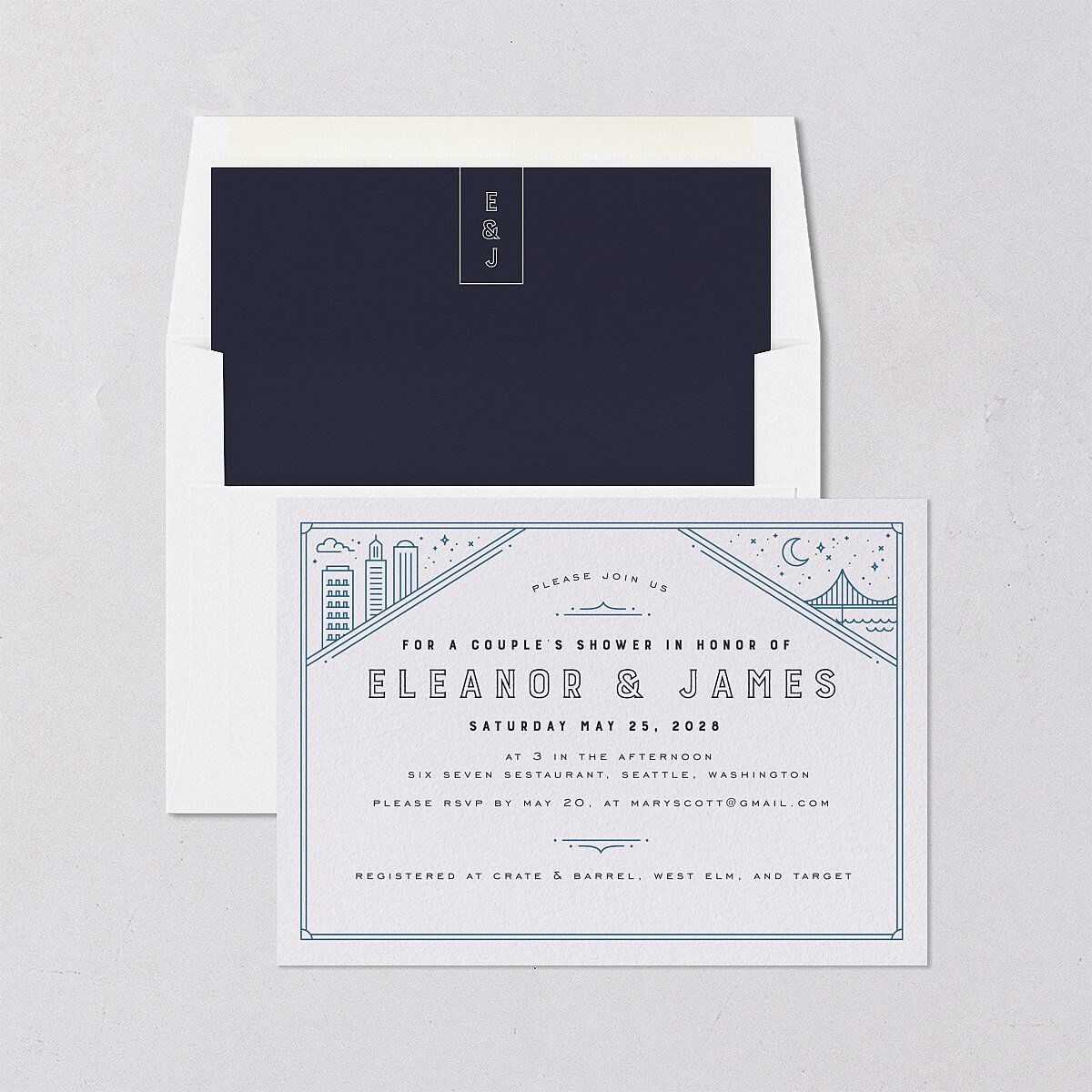 Iconic City Bridal Shower Invitations — view 4