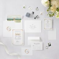 Medieval Castle Wedding Invitations Almond Signature Blank No Standard
