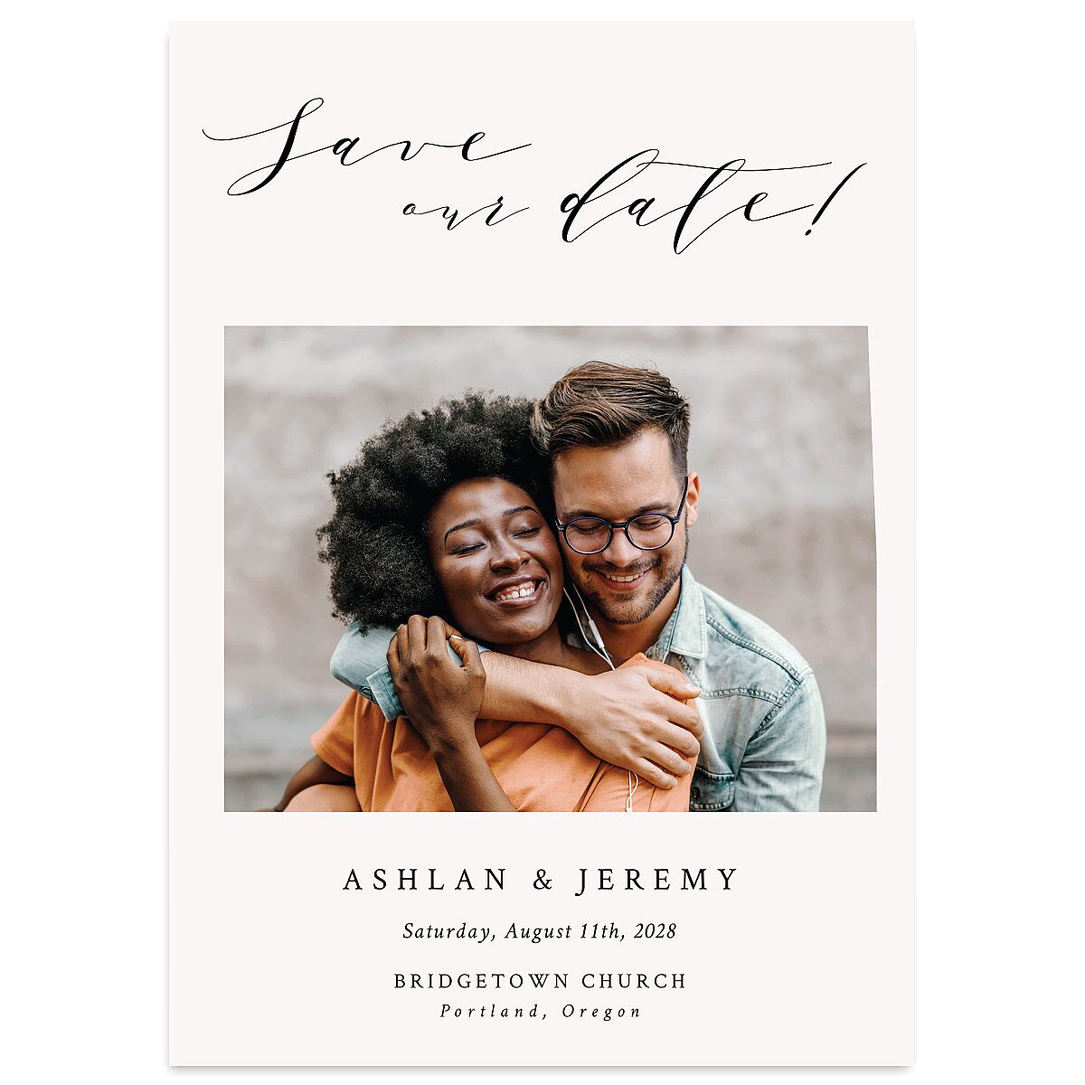 Simply Elegant Save The Date Cards