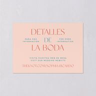 Color del Amor Wedding Enclosure Cards Salmon Signature