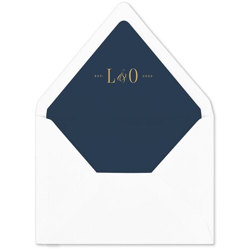 Traditionally Classic Euro Envelope Liners Navy Luxe
