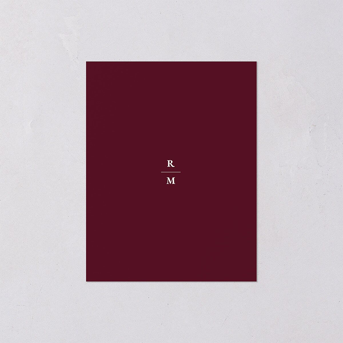 Gilded Botanical Save the Date Petite Cards Burgundy Signature smooth Blank No Standard