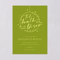 Til Death Do We Disco Wedding Invitations Pear Signature Blank No Standard