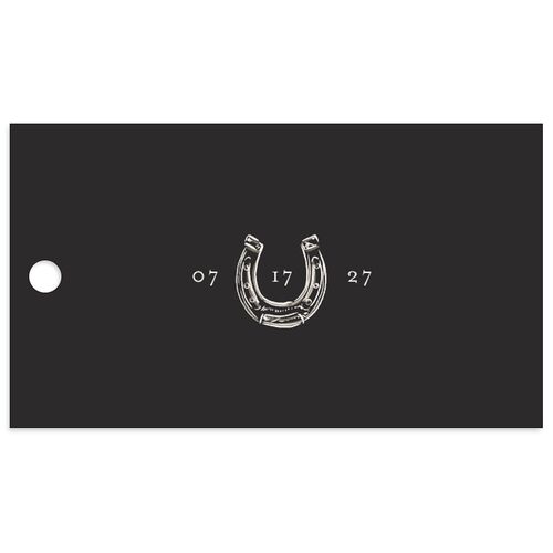Western Wild Horses Favor Gift Tags Licorice Signature