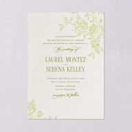 Vintage French Botanical Wedding Invitations Meadow Signature Blank No Standard