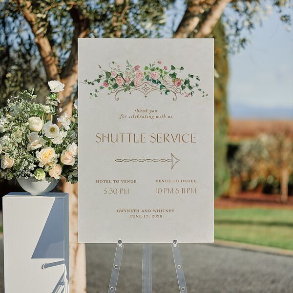 Fairytale Garden Standard Direction Sign Large Sage Standard Indoor Foam Core L Direction