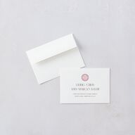 Chinese Lucky Circle Wedding Response Cards True Red Signature Standard