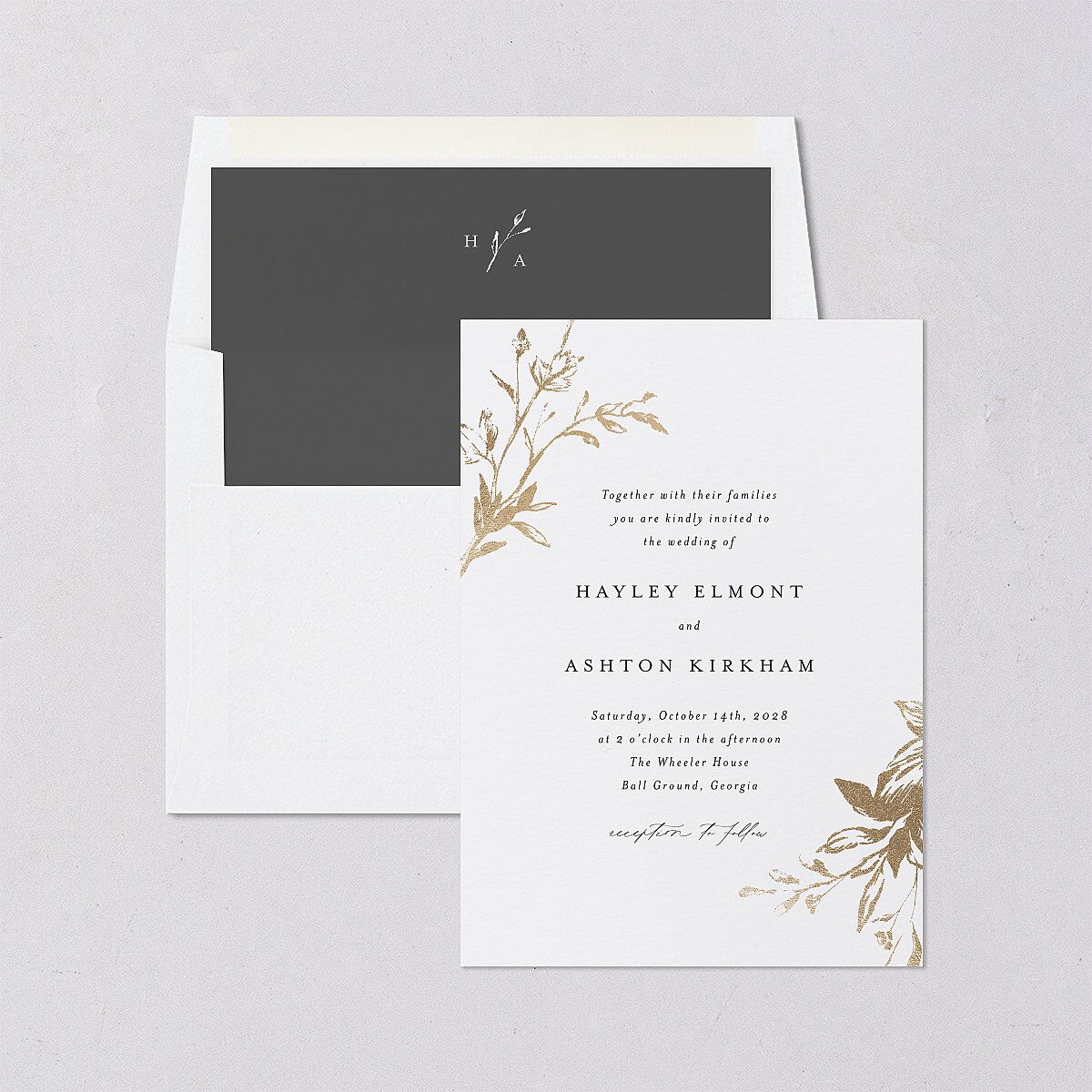 Shining Leaves Envelope Liners — view 3