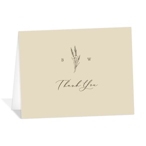 Vintage Lavender Thank You Cards Falcon