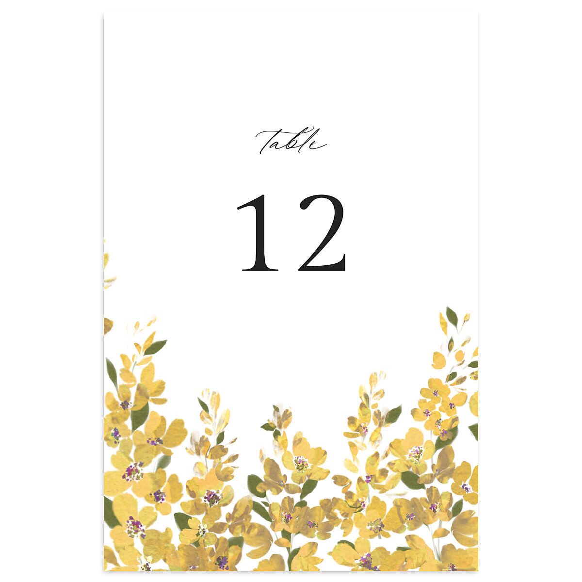 Delphinium Crest Table Numbers