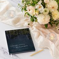 Enchanted Evening Guest Books Dark Navy