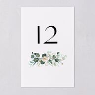 Timeless Hoop Table Numbers Gold Pure White Signature