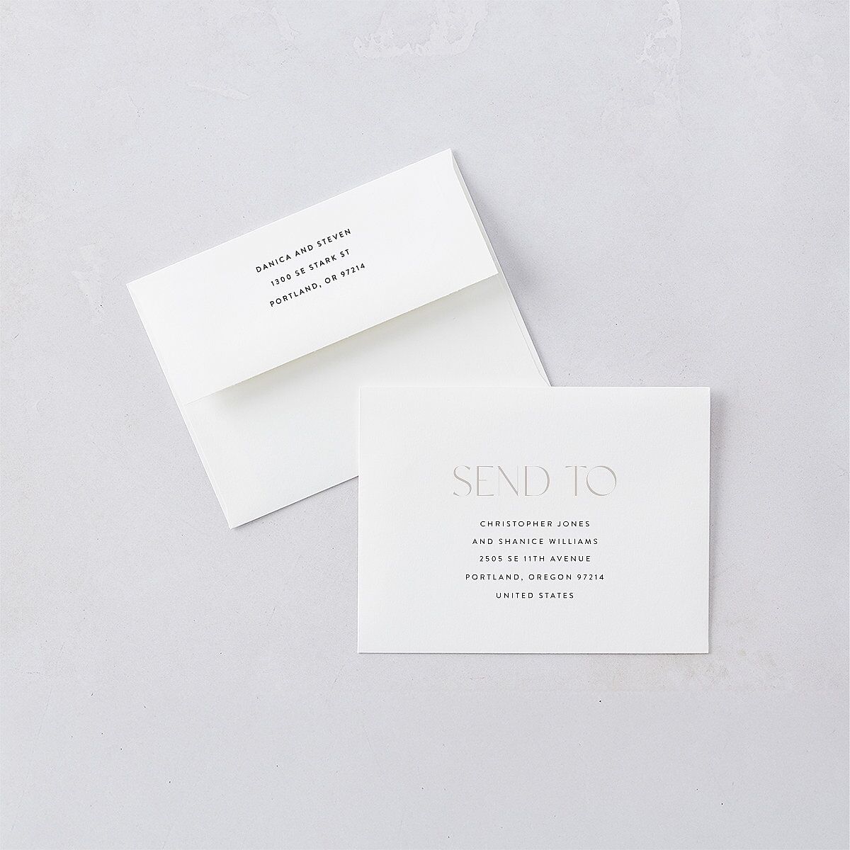 Windows Save the Date Petite Cards Pure White Signature smooth Blank No Standard