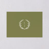 Branches Monogram Wedding Event Detail Cards Olive Signature Standard