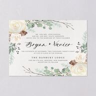 Rustic Botanical Wedding Invitations Thyme Signature Blank No