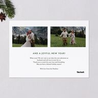 Blessed Season Holiday Cards Hunter Green Signature Blank Standard Landscape