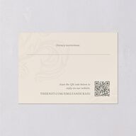 Vintage Regency Monogram Frame Foil Wedding Response Cards Champagne Gold Signature Standard