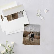 Branches Monogram Save the Date Petite Cards Olive Signature smooth Blank No