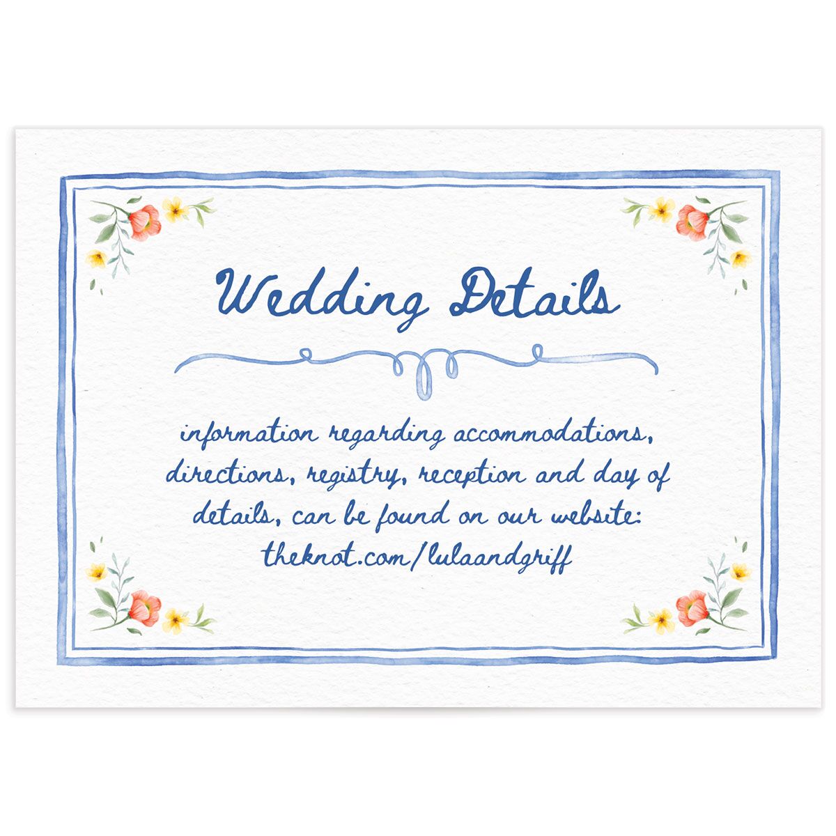Countryside Crest Wedding Enclosure Cards