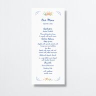 Countryside Crest Menus Royal Blue Signature