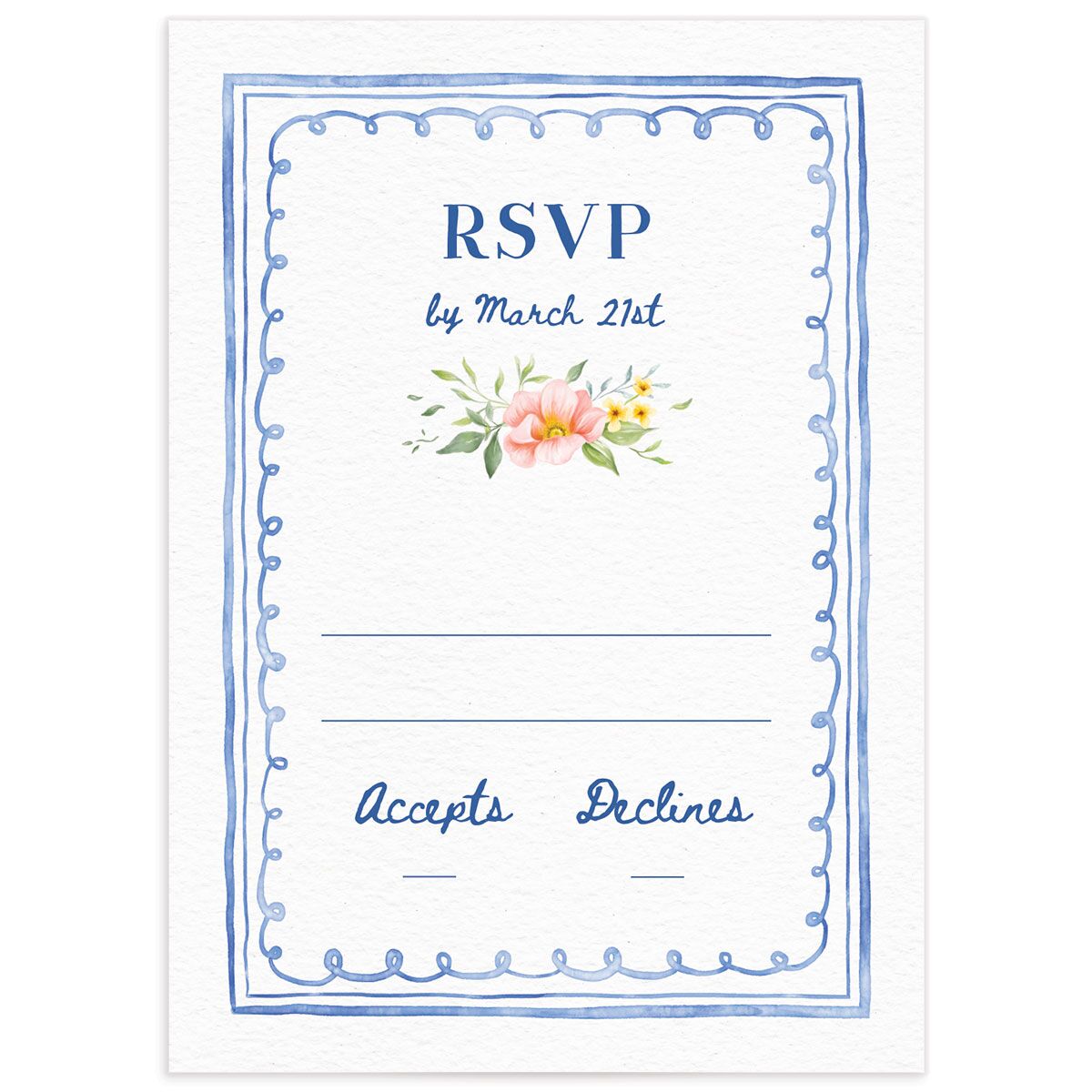 Countryside Crest Wedding Response Cards
