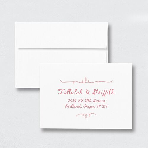 Countryside Crest Response Card Envelopes White Standard Lily Return Address Signature