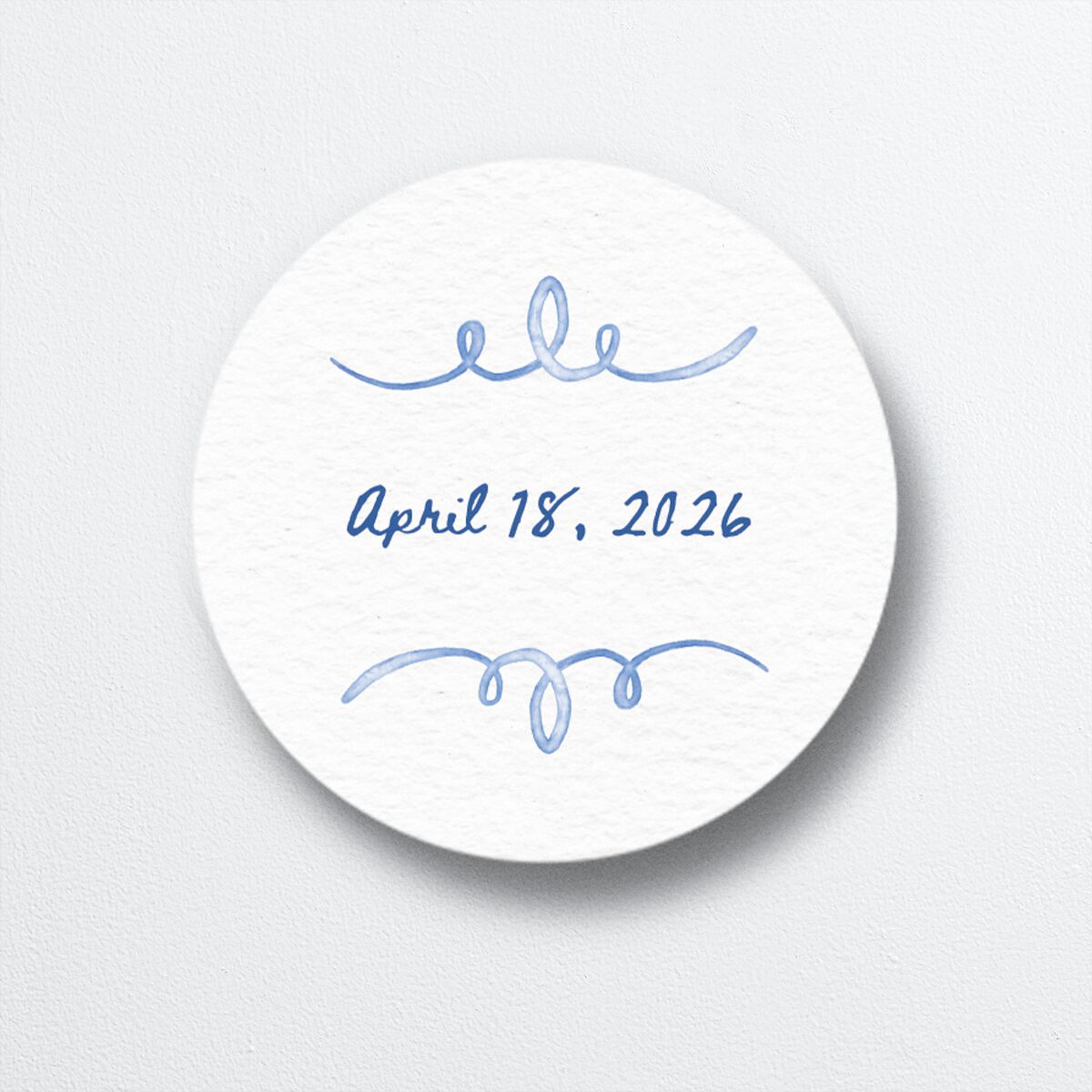 Countryside Crest Wedding Stickers front