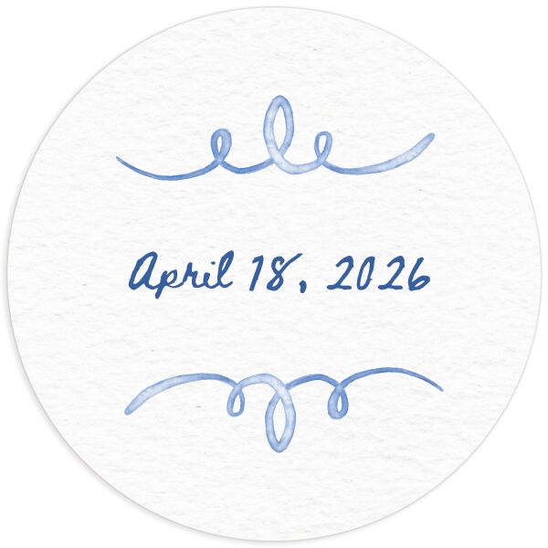 Countryside Crest Wedding Stickers