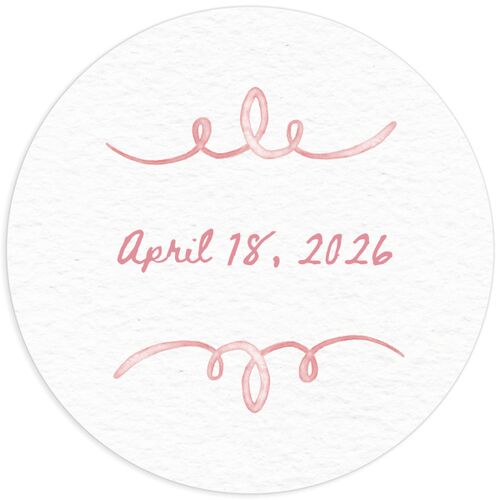Countryside Crest Wedding Stickers Lily Sticker