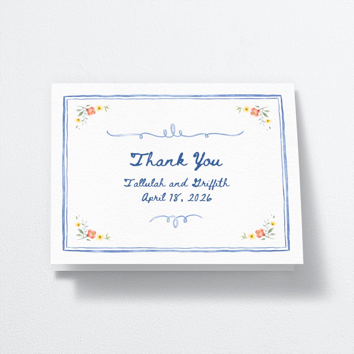 Countryside Crest Thank You Cards front