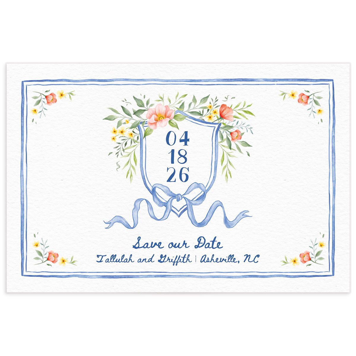 Countryside Crest Thank You Postcards