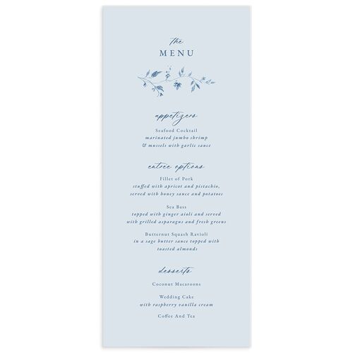 Timeless Floral Menus - 