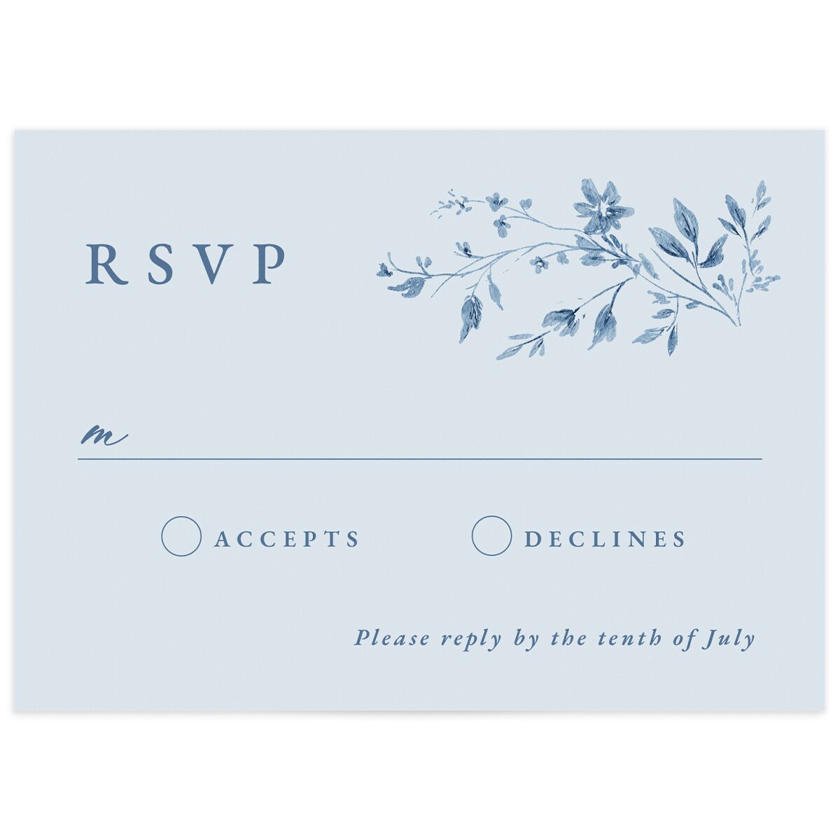 Timeless Floral Wedding Response Cards