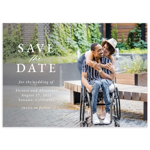Timeless Floral Save the Date Cards