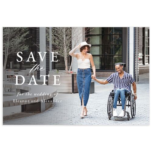 Timeless Floral Save the Date Postcards - 