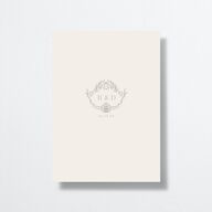 Ornate Regency Save the Date Cards Gold Bisque Signature smooth No