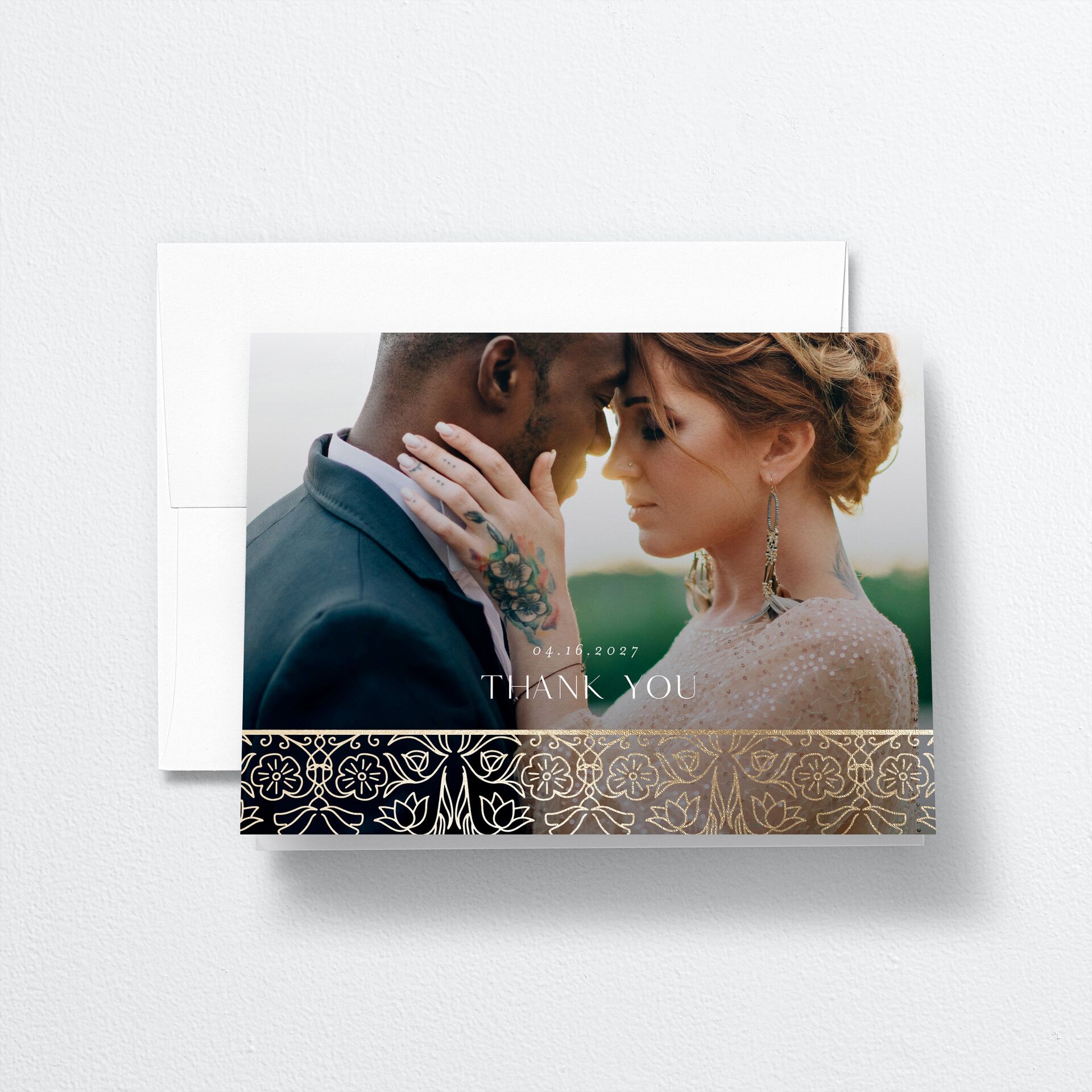 Ornate Regency Thank You Cards — view 1