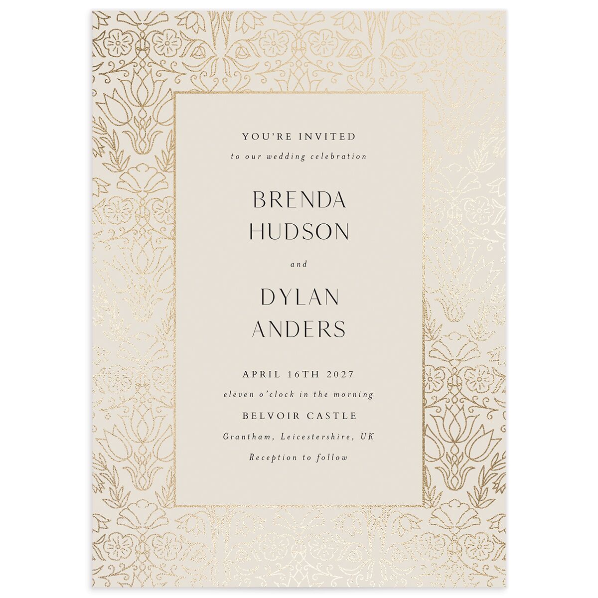 Ornate Regency Wedding Invitations