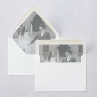 Modern Classic Picture Portrait Euro Envelope Liners Pure White Luxe